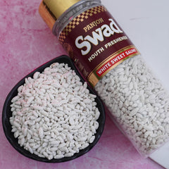 Panjon Swad White Sweet Saunf Mukhwas 240gm, (120gm *2 Bottles) | Digestive Mouth Freshener