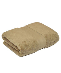 North Field Bath Towel 1000 Gsm | Extra Soft & Absorbent, Durable Bath Towel (Brown & Yellow) - Set Of 2