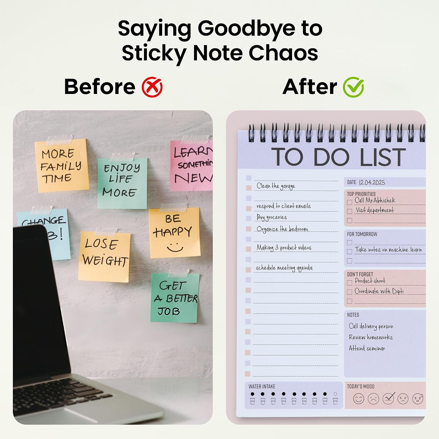 To Do List Notepad - Daily Planner/Organizer With Priority Sections, 60 Sheets, Pack Of 1