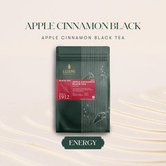 Luxmi Estates Apple Cinnamon Black Tea Bags 100gm, 3.5 Ounce - 50 Cups Bulk Pack | USDA Certified Premium Black Tea - Anti-Oxidants, Immunity Booster, High Caffeine