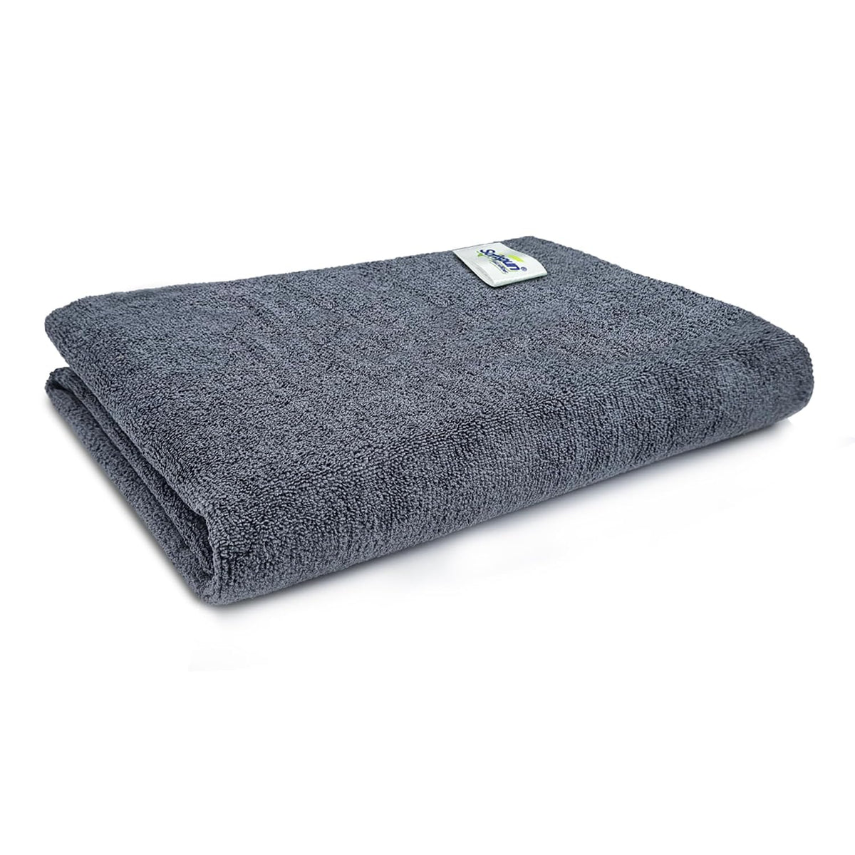 Softspun Microfiber Hair & Face Care Bath Towel 360 Gsm | Ultra Absorbent Super Soft & Comfortable Quick Drying For Men & Women Daily Use Extra Large Size Towel (Grey)