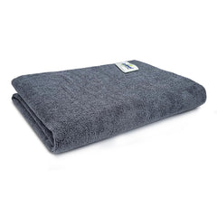 Softspun Microfiber Hair & Face Care Bath Towel 360 Gsm | Ultra Absorbent Super Soft & Comfortable Quick Drying For Men & Women Daily Use Extra Large Size Towel (Grey)