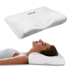Cervical Sleeping Pillow For Spondylitis, Back & Neck Pain Relief, Size - Small | Memory Foam Contour Pillow, Removable Cover, Supports Back, Side, Stomach Sleepers, Anti-Snoring