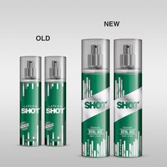 Layer'r Shot Royal Jade Fragrant Body 135ml 4.56 Fl.oz. Each Pack Of 2 | Long Lasting Fragrance For Men