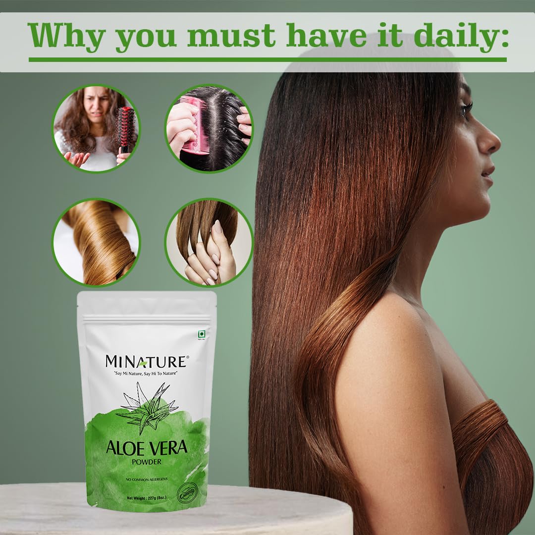 Minature Aloevera Powder (Aloe Barbadenis) Nature Aloe Vera Powder Free From Chemical, For Skin Health & Hair 22gm 0.5lbs