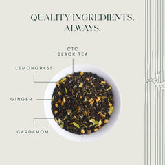Luxmi Estates Premium Grade Bombay Cutting Chai - 100gm Tin, 3.5 Ounce | Made With Assam CTC, Lemongrass Tea, Ginger, Cardamom - Black Tea Collection | Medium Caffeine Loose Leaf Tea