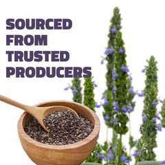 Farmley Chia Seeds For Eating, For Weight Management, Rich In Calcium, Protein & Fibre, Chia Seeds Are Sourced From The Finest Chia Plants | 200gm 0.4lbs