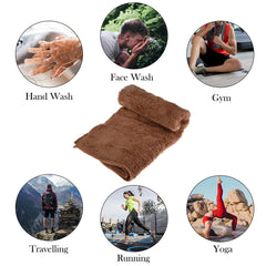 Kuber Industries Cleaning Towel 450 Gsm | Reusable Cleaning Cloths For Kitchen, Duster, Cleaning Towel (Brown) Pack Of 3