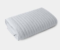 Viahome Luxury Ribbed Cotton Bath Towel 600 Gsm | Ultra Soft, Quick Dry, Super Absorbent, Durable & Skin Friendly, Luxury Hotel Quality Towel For Home, Gym & Spa (Fog Grey)