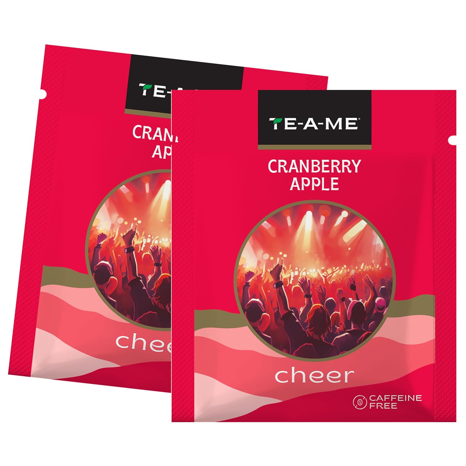 TE-A-ME Cranberry Apple Cheer Tea - Pack Of 3 X 25 Infusion Tea Bags | Reduces Wrinkles, Fine Lines - Caffeine Free, Sugar Free | Enjoy Hot Or Cold Tea