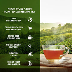 Goodricke Roasted Darjeeling Tea - Pack Of 2 X 25 Tea Bags | Flavoury Golden Orange Pekoe - Premium Black Tea With Rich Taste & Flavor | 100% Pure & Original Long Leaf Chai - Low Caffeine