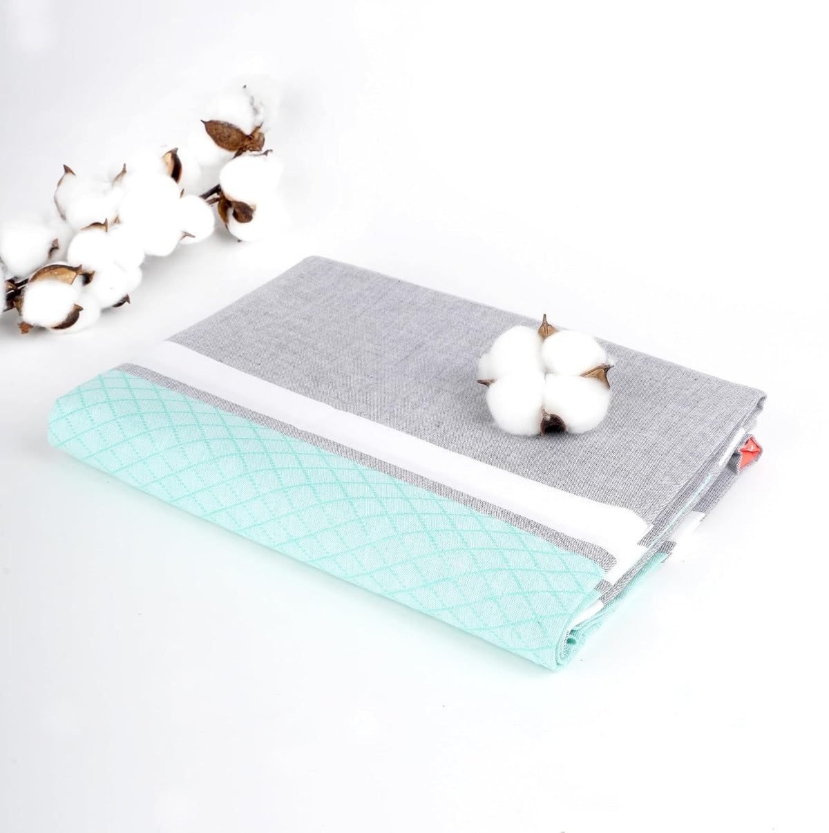 Thirsty Towel, Premium Cotton Bath Towel 250 Gsm | Super Soft & High Absorbency Towel, Quick Dry Brocade Towels Large Size (Summer Green)