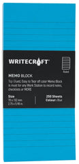Sticky Notes Pad - Station To Record Notes & Checklist | Ruled | 250 Sheets | Pack Of 1, Blue
