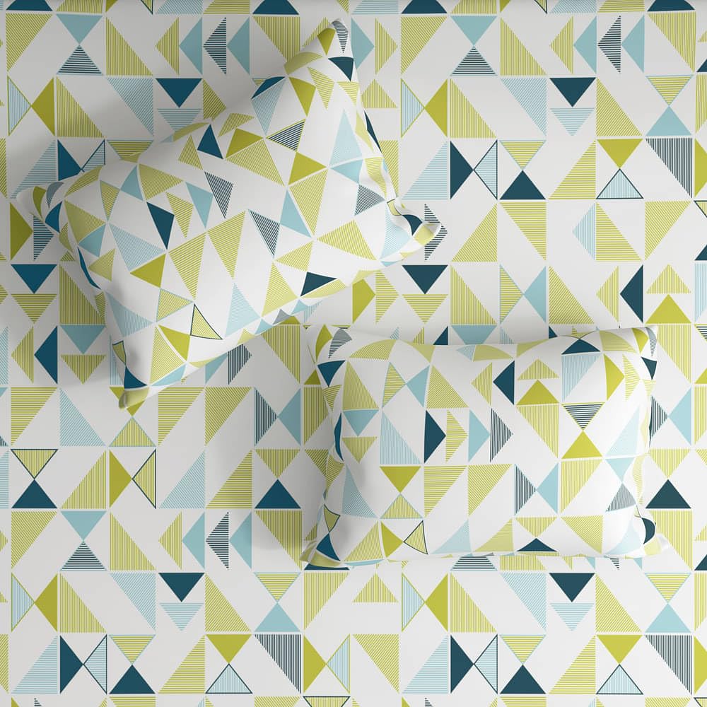 1 Double Bedsheet With 2 Matching Pillow Covers 72 X 48 Inches, White & Light Green | 200 Thread Count Durable & Long Lasting | All Around Elastic Fitted Sheet