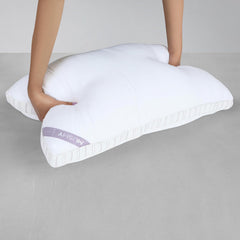 Microfiber Mushy Pillow For Sleeping & Neck Pain Relief, White - 55 X 86 Cm | Suitable For Back Side Sleeper & Stomach Sleeper | Comfortable & Breathable, Hypoallergenic - Set Of 2