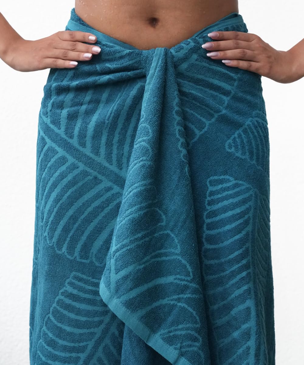 Doctor Towels Alufern Terry Bath Towel Aloe Vera 600 Gsm | Clinically Tested & Proven To Help Reduce Acne Designed For Sensitive Skin Super Soft Large Size Bath Towels (Peacock Teal)