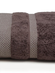 Spaces Hygro Cotton Bath Towel 600 Gsm | Dries You Quicker Blooms Softer When Washed Dries You Quicker (Dark Brown)
