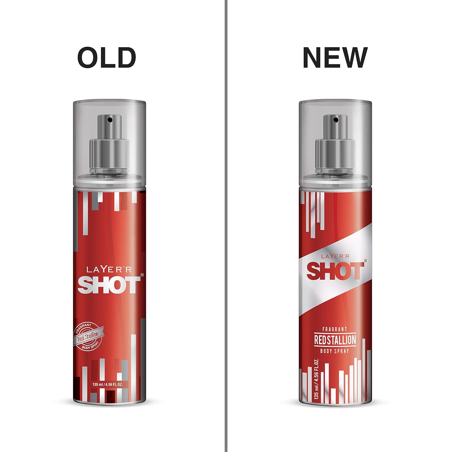 Layer'r Shot Red Stallion Deodrant Body Spray For Men 135ml 4.56 Fl.oz. | Perfect For Every Occasion