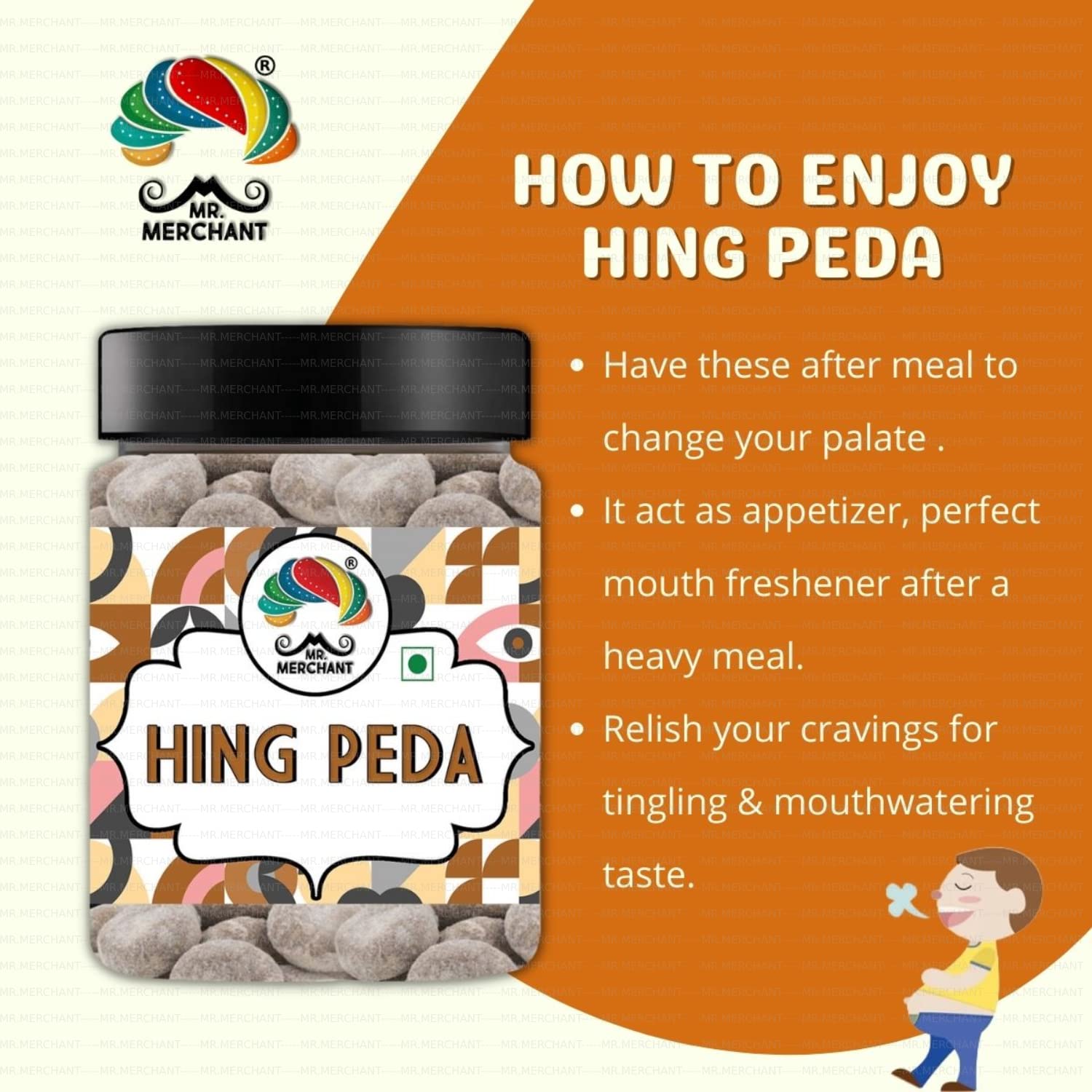 Mr. Merchant Hing Peda (Pachak Hing Peda Churan Mukhwas) 300gm, | Good For Digestion