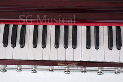 Best Folding Harmonium With Free Padded Bag - 9 Stopper (5 Stops & 4 Drones), 7 Bellow, 42 Keys, Two Reed (Bass-Male), 3 1/2 Octave