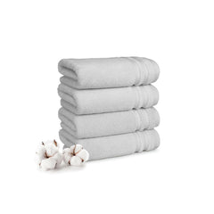 Mytrident Finesse 100% Cotton Hand Towels 800 Gsm (Grey) -4 Piece