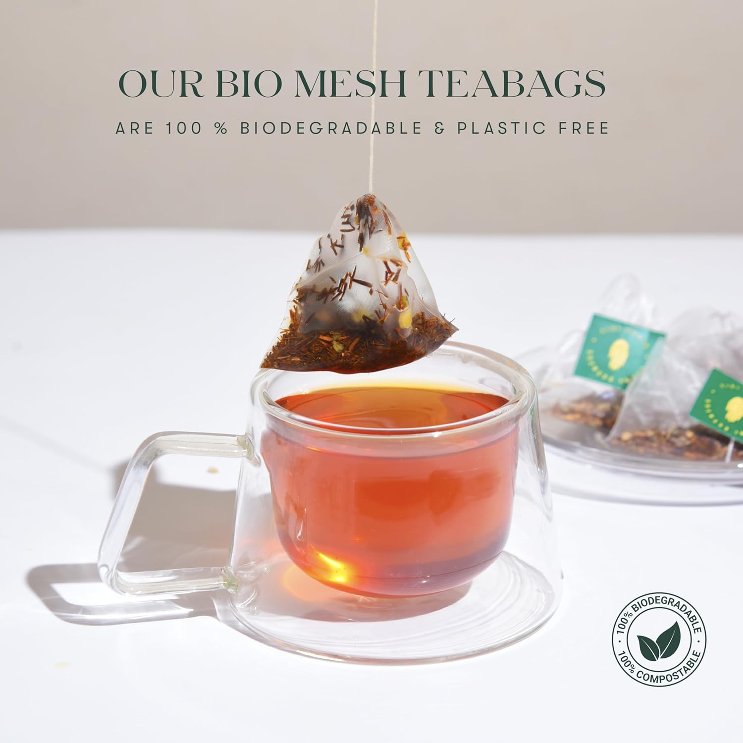 Luxmi Estates Dandelion Root Herbal Tea - 50 Tea Bags | USDA Certified Organic Herbal Tea - Single Ingredient, Caffeine-Free, 50 Cups Bulk Pack