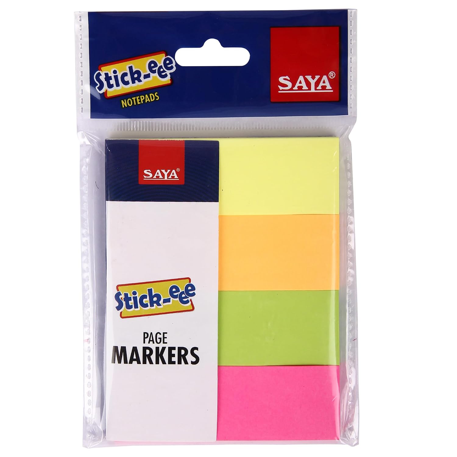 Page Markers - Pack-5 -150 Sheets Each - Perfect For School, Home & Office | 1x3 Inch, Size 4 Cuts