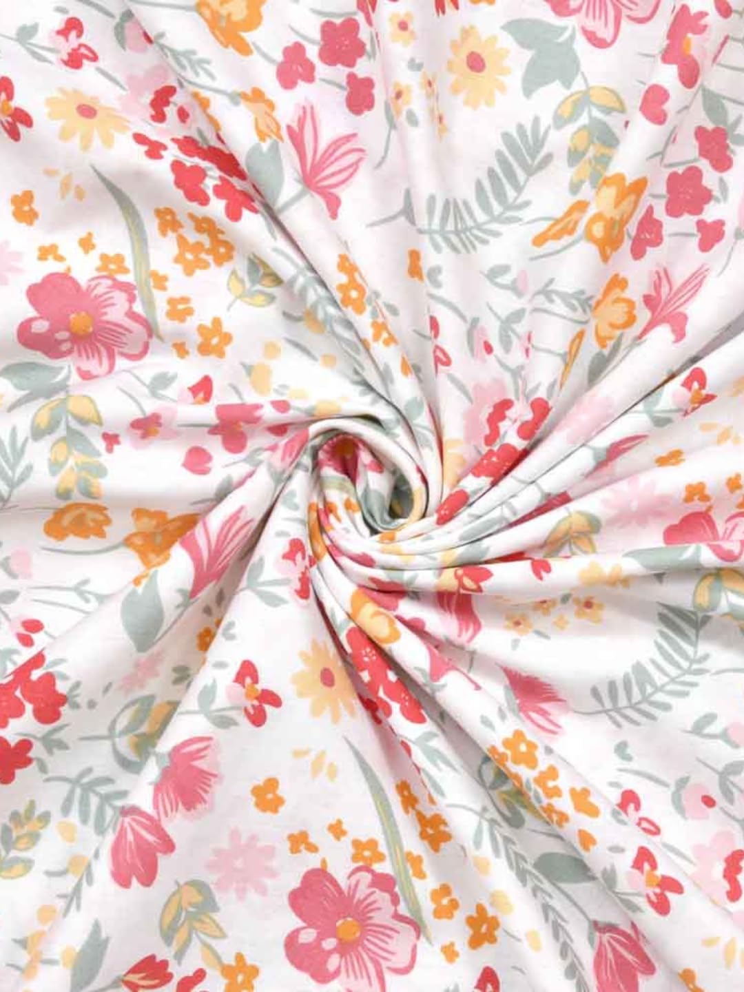 Pure Cotton Queen Size Bedsheet With 2 Matching Pillow Covers - 90 X 100 Inches, Multicolor | Easy Care & Long-Lasting Fabric
