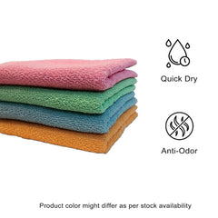 Myriad Axis Premium Soft Cotton Hand Towel 600 Gsm | Super Absorbent & Quick Dry Towels (Set Of 4) - Multicolor
