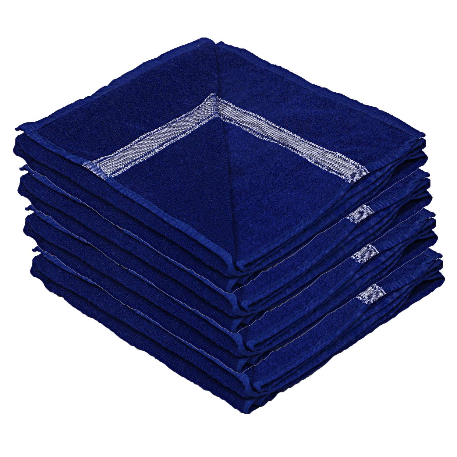 Kuber Industries Bath Towel 450 Gsm | Super Soft Fluffy Absorbent Microfiber Cotton Bath Towel - Pack Of 4 CTKTC024158 (Blue)