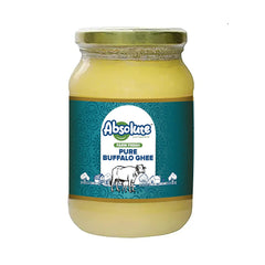 100% Natural Desi Buffalo Ghee By Absolute | Good Source Of Protein Fiber Healthy & Nutritious Desi Ghee Perfect For Laddus | (500ml) 16.9 Ounce | Jar Pack