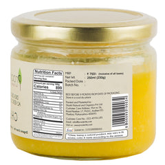 Pure Natural A2 Gir Cow Desi Ghee By Praakritik | High In Protein Fiber & Nutrients Healthy Desi Ghee Good For Laddus | (250ml) 8.4 Ounce | Jar Pack
