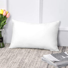 Microfiber Pillow Filler, Bed Pillow, Neck Support - 16x24 Inch, White | Rectangular Deign, For Need Neck & Shoulder Support, Side Sleeper, Back, Stomach Sleeper - 1 Piece