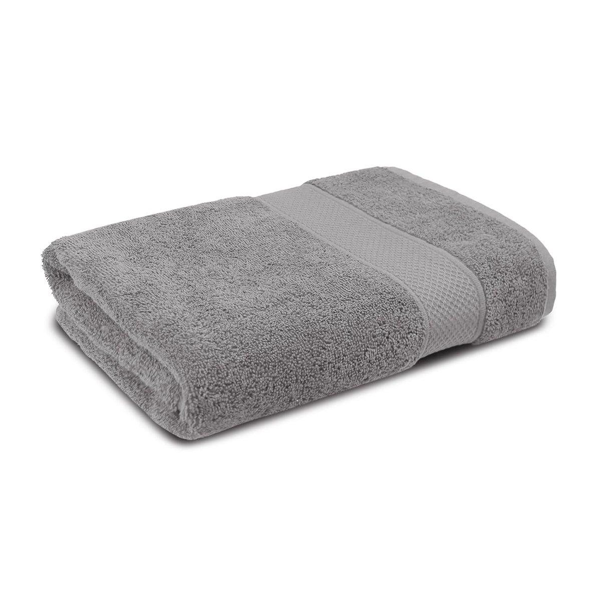 Trident 100% Cotton Large Size Bath Towel Soft & Absorbent 450 Gsm | Urban Comfort (Charcoal)