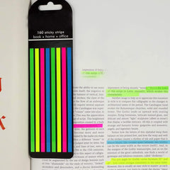 Transparent Memo Sticky Strips, Daily To-Do Checklist, Multicolor Strips - 200 Lines