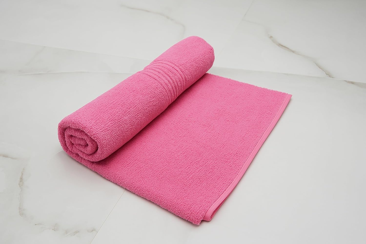 Siya Fashion Cotton Bath Towel 500 Gsm | Ultra Soft Absorbent Quick Dry Lightweight & Durable Fabric Perfect For Home, Gym, Travel & Everyday Use (Dark Pink)