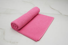 Siya Fashion Cotton Bath Towel 500 Gsm | Ultra Soft Absorbent Quick Dry Lightweight & Durable Fabric Perfect For Home, Gym, Travel & Everyday Use (Dark Pink)