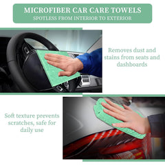 Kuber Industries Cleaning Towel 750 Gsm | Reusable & Water Absorbent Towels For Cleaning Glass, Kitchens & Bathrooms - Pack Of 4 (Green & Pink)