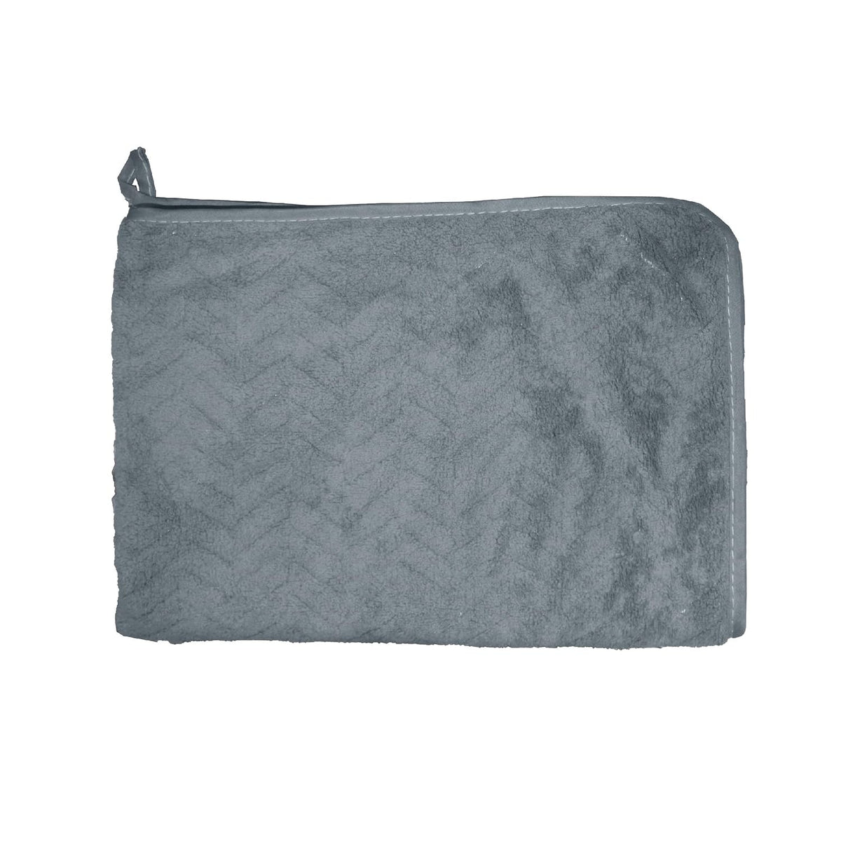 Housse Microfiber Nova Coral Fleece Bath Towel 450 Gsm | Ultra Soft Super Absorbent Towels For Gym, Yoga & Beach (Grey) - Pack Of 1