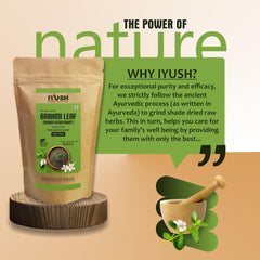 Iyush Herbal Ayurveda Brahmi Powder Bacopa Monnieri, Brahmi For Hair Growth Organic Powder, Hair Volume | 400gm 0.8lbs