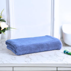Black Gold The Finer Touch Premium Microfiber Bath Towel 400 Gsm | Ultra Soft & Absorbent Quick Dry Towel Lightweight Microfiber Bath Towel (Blue) - Pack Of 1