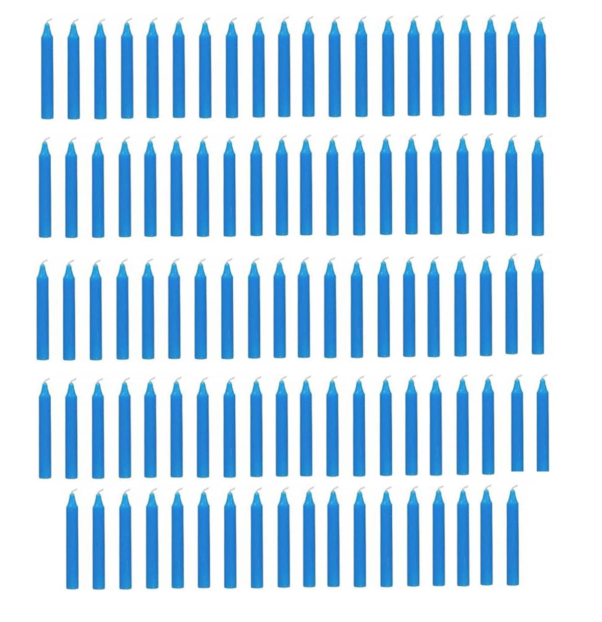 BLUE RITUAL CHIME STICK CANDLES SET OF 98 | FOR FESTIVE & ANY OTHER FUNTION
