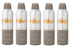 Nike Up Or Down Eau De Toilette Deodorant 1000ml 33.8 Fl.oz. Pack Of 5 | Perfect Aniverssary Gift Set For Husband