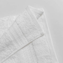 Ddecor Cotton Hand Towel 500 Gsm - Pack Of 2 (White)