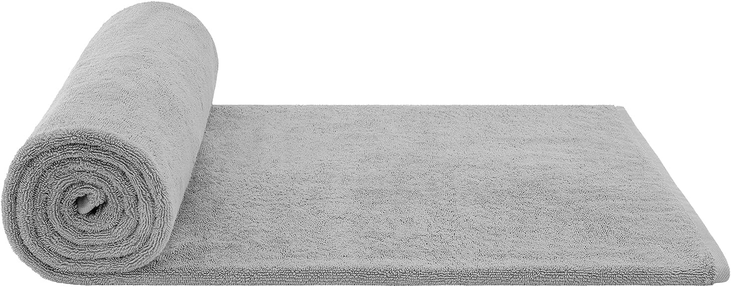 Elstone Home With Device Extra Large Premium Cotton Towel 700 Gsm | Ultra Soft & Super Absorbent Hotel & Spa Quality Towel (Grey)