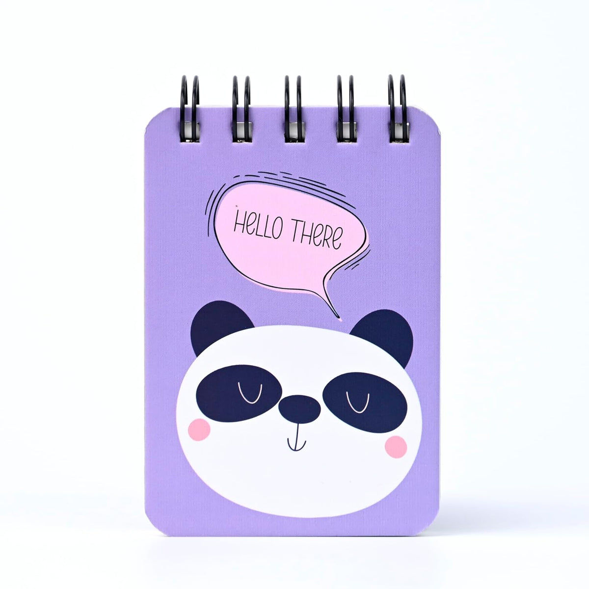 Spiral Pocket Notebook, Cute Mini Notepad, Handy Notebook For School (Hello There) Pack Of 1