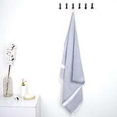 Thirsty Towel Cotton Cambric Solid Bath Towel For Unisex 200 Gsm | Quick Dry Lightweight High Absorbent | Easy Maintenance (Denim Blue)