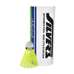 Silver's Plastic Badminton Shuttlecocks Marvel | Pack Of 3 , Yellow | Ideal For Indoor And Outdoor