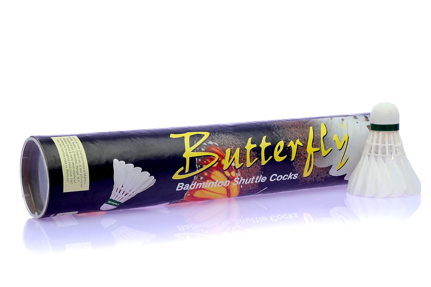 Butterfly Badminton Duck Feather Shuttlecock , Classic | White , Pack Of 10 , Ideal For Practice & Training Sessions