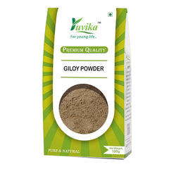 Yuvika Giloy Powder, Geeloh Guduchi, Tinospora Cordifolia, Support Immune Function, Aid Digestion, Or Promote Overall Well - Being | 250gm 0.5lbs